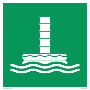 E055 safe condition marine evacuation chute